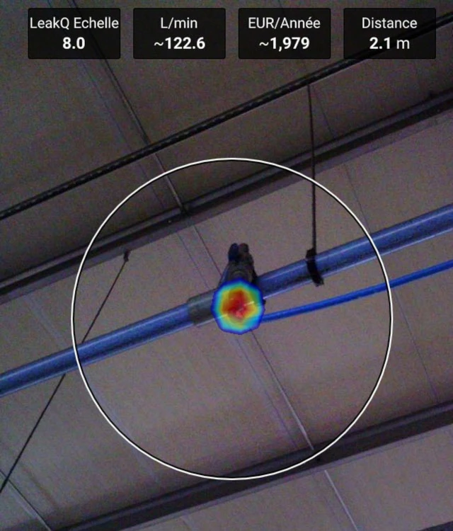 détection fuite de gaz ou d'eau au plafond