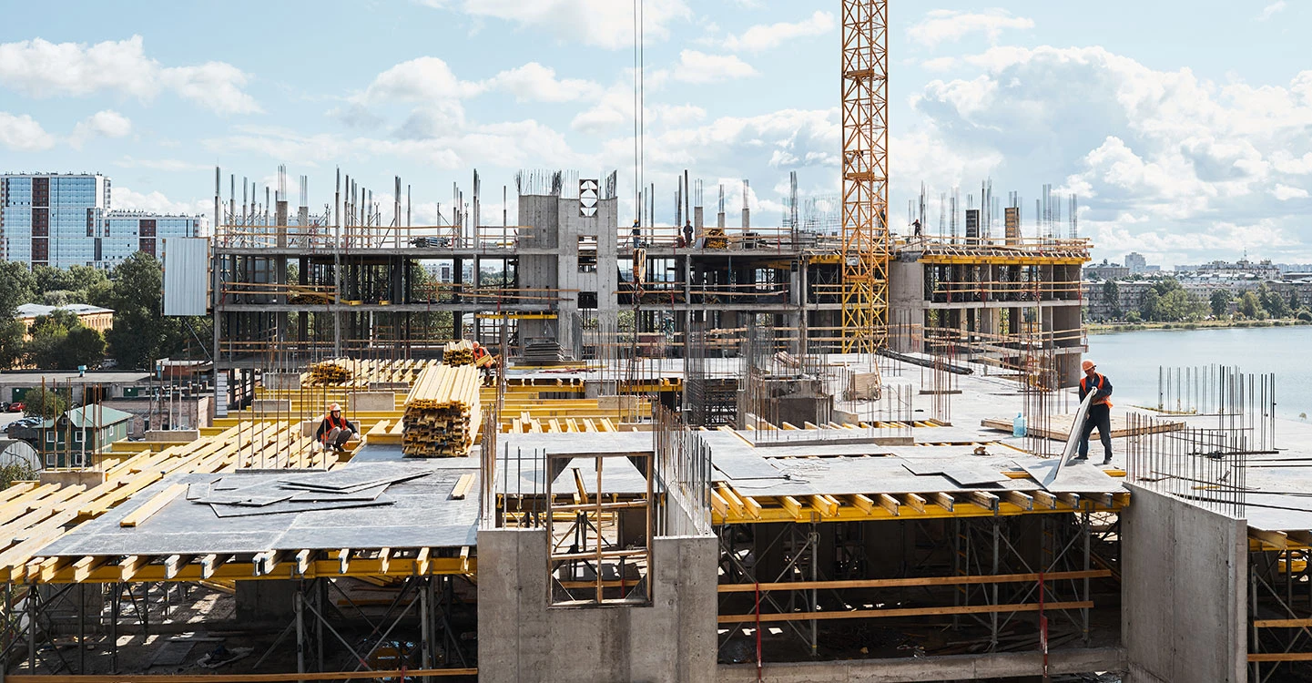 Chantier de construction d'un bâtiment