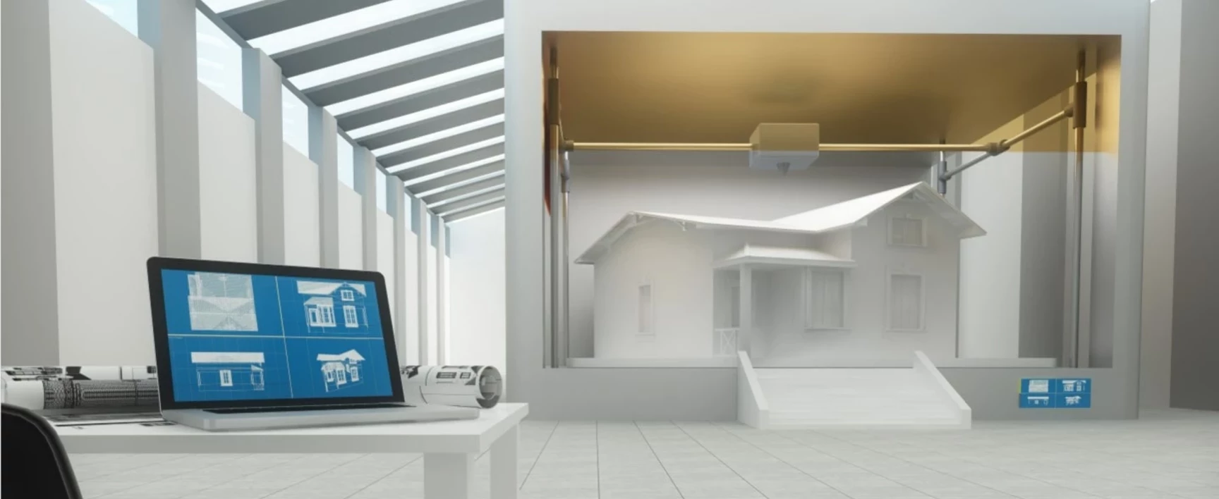 contrôle technique maison imprimée en 3d