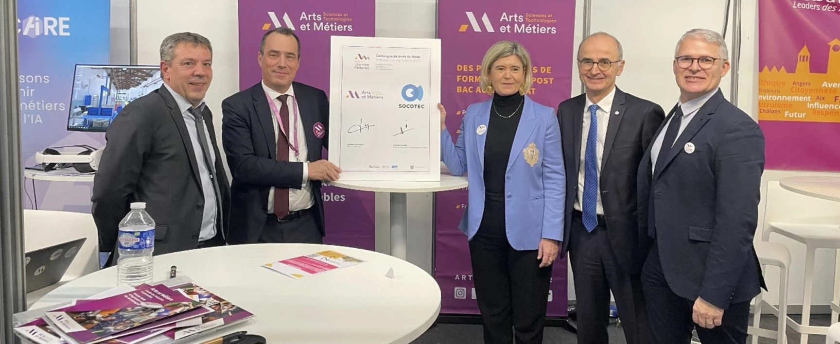 Signature partenariat SOCOTEC ENSAM FDIF