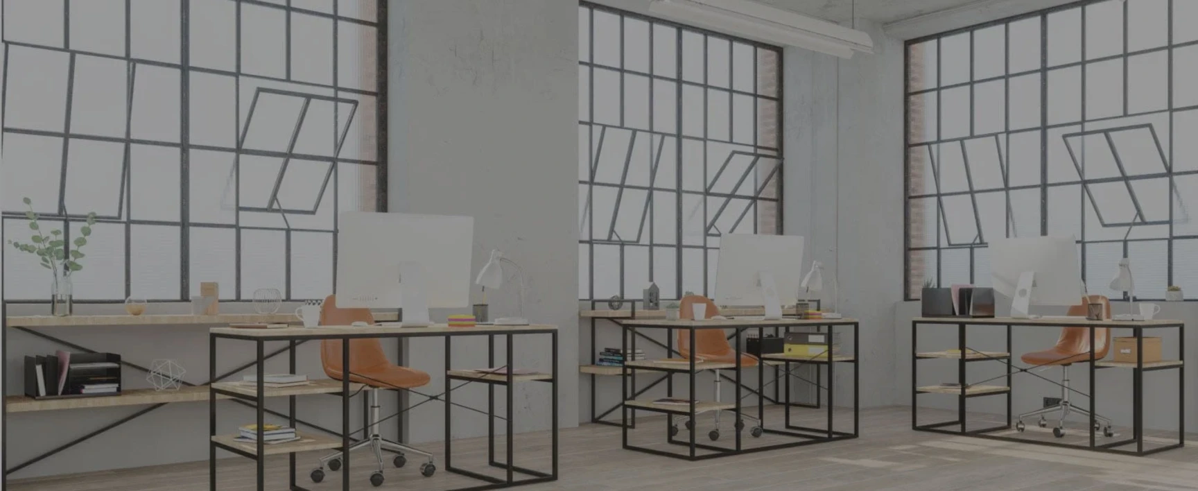 Bureaux dans un open space