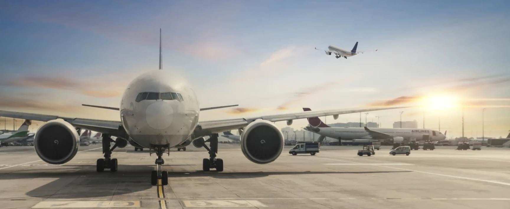 Avion dans un aéroport