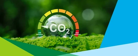 Image conceptuelle de neutralité carbone, de réduction des émissions de CO₂.