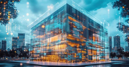 Vue digitale d'une construction