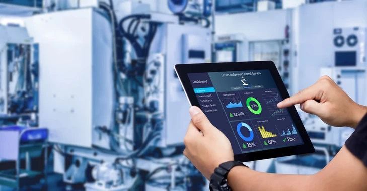 tablette avec des kpis